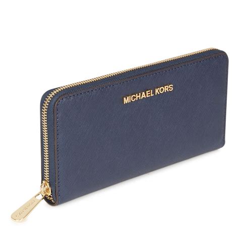 michael kors blue wallet men's|Michael Kors navy blue wallet.